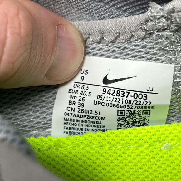 Nike Free RN 2018 Wolf Grey White Athletic Running Shoes Women’s 9 942837-003 - Picture 8 of 8